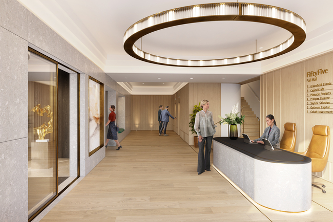 N90 55 Pall Mall View 04 Reception Entrance FINAL