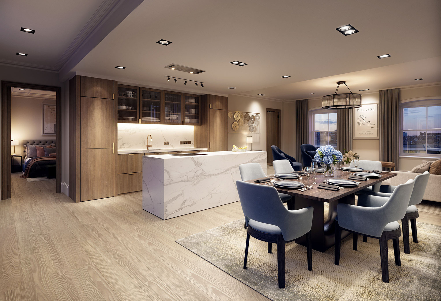 N90 Pembridge Apt304 Kitchen Night