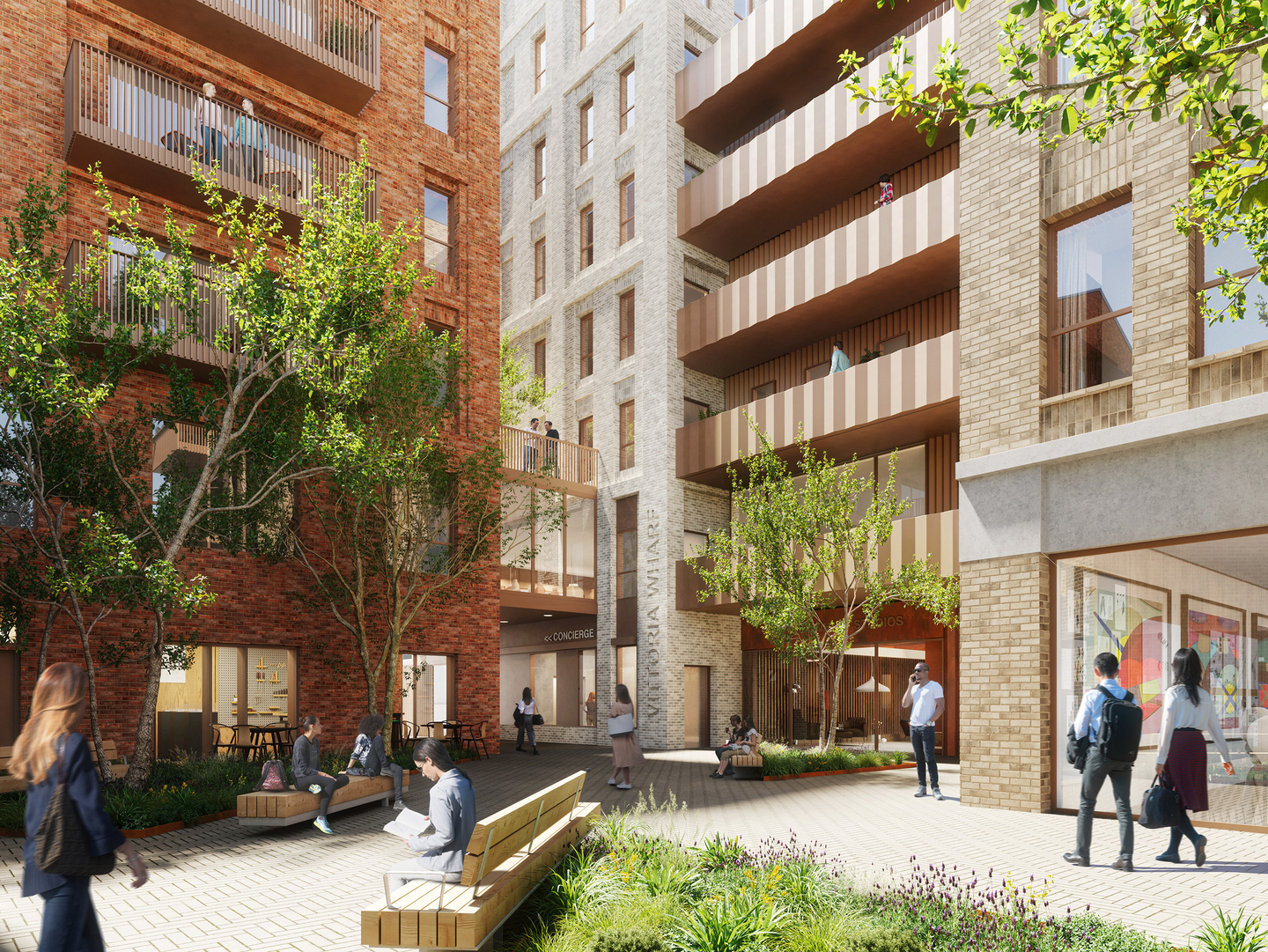 Ninety90 Vittoira Wharf Courtyard