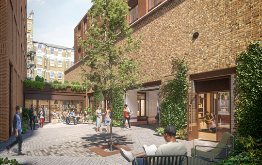 Ninety90 Brainyard Courtyard Render 03